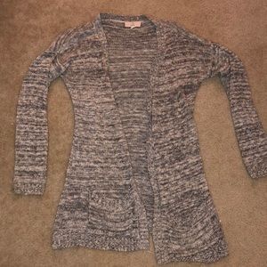 Pink Republic Gray Knit Cardigan